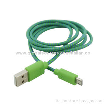 Nylon Braided Micro USB Charger Cable for Samsung Galaxy, RIM's BlackBerry and More
